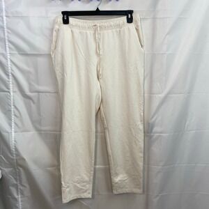 A New Day adult cream‎ pull on pocket straight relaxed casual pants cotton large